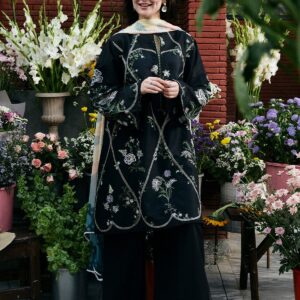 PARTY WEAR EMBROIDERED DHANAK