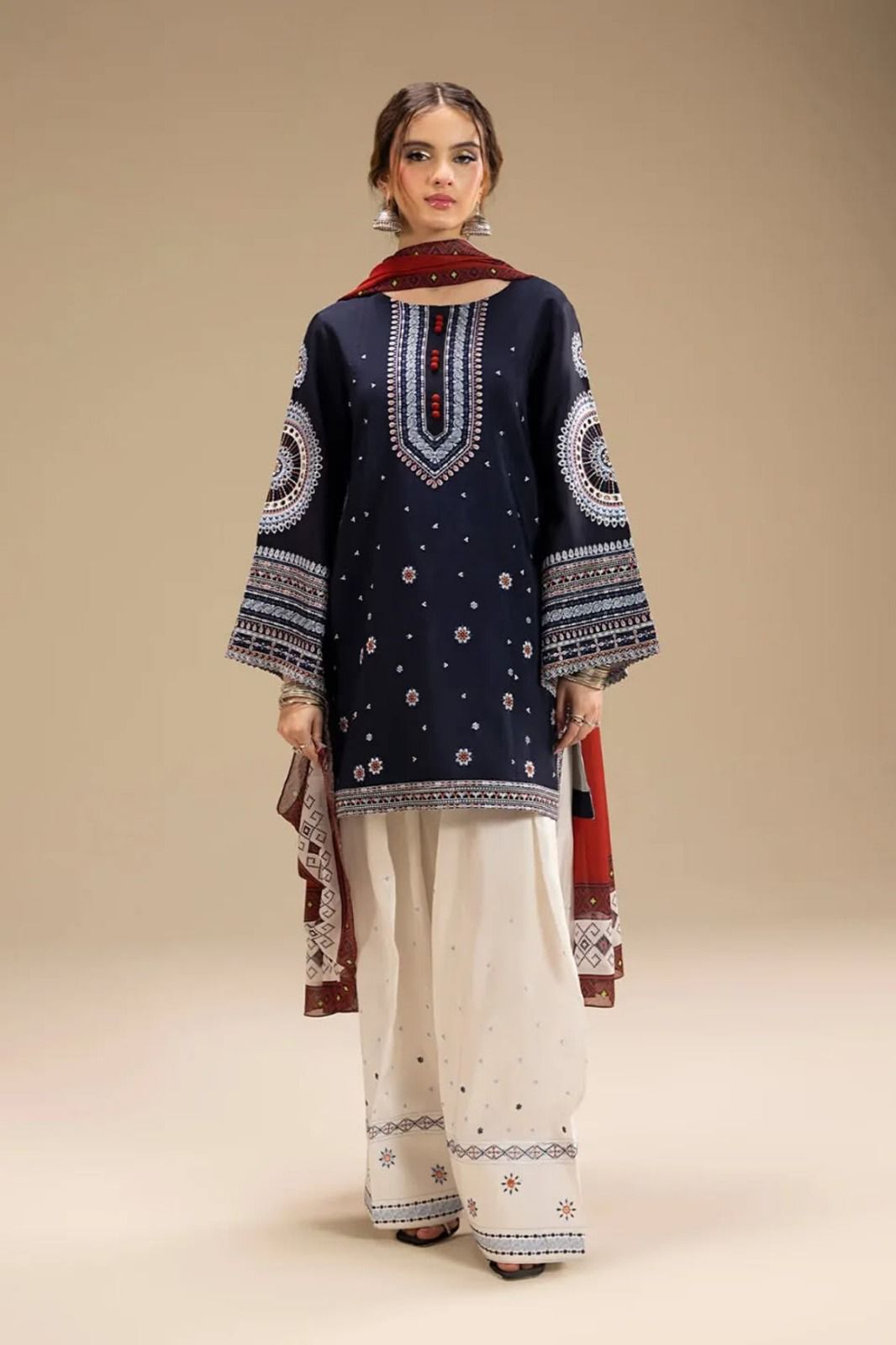 PARTY WEAR EMBROIDERED DHANAK